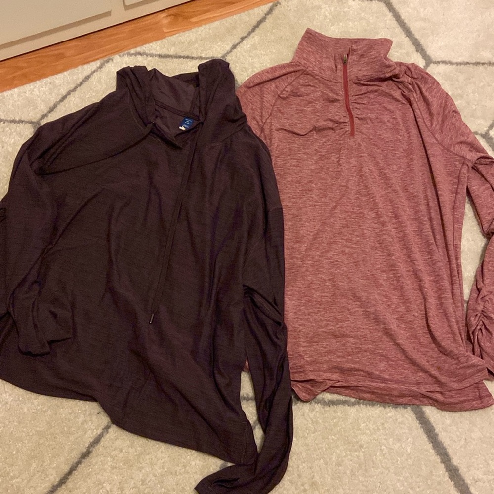2 athletic/lounge long sleeves. Size 2XL